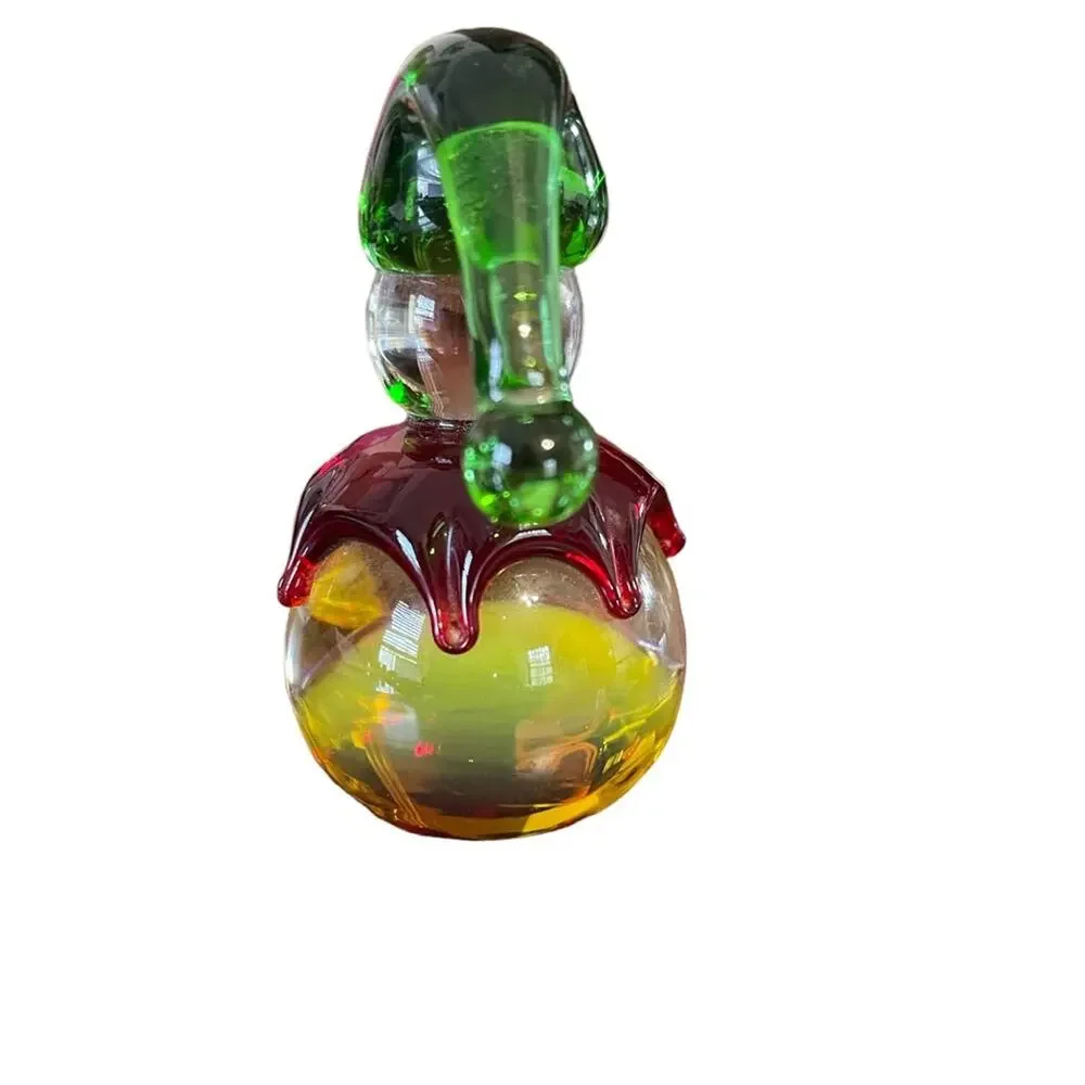 Vintage Kaspar Silesia Multi-Color Glass Art Clown Paperweight Made In Germany